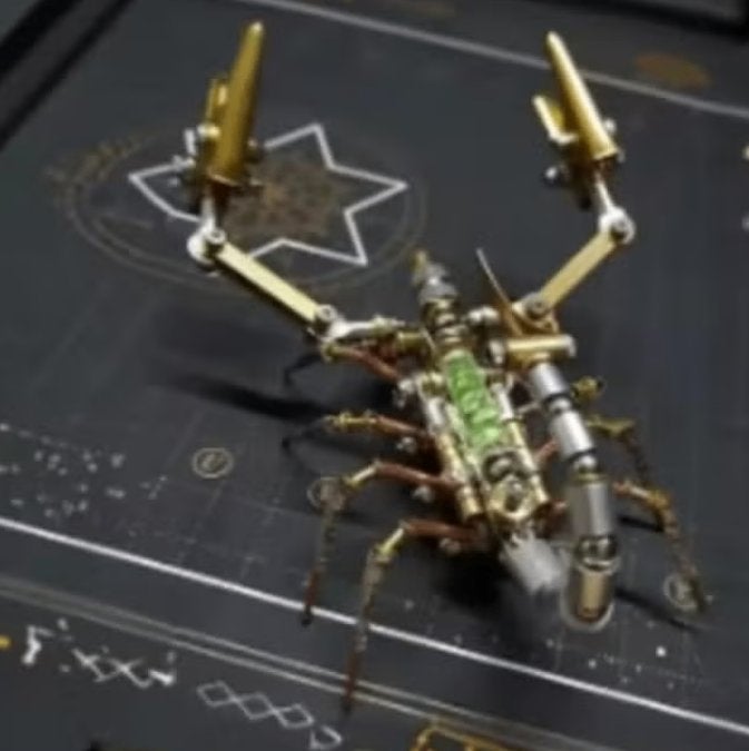 Prachtige Steampunk Schorpioen van metaal (12cm)