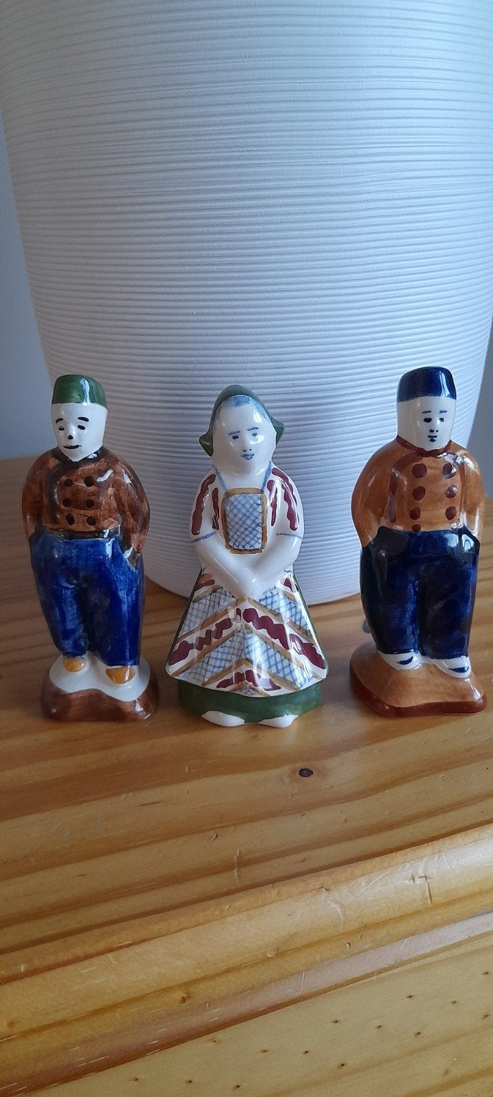 3 leuke polychroom poppetjes - Delfts Polly Holland, Verzamelen, Ophalen of Verzenden, Zo goed als nieuw