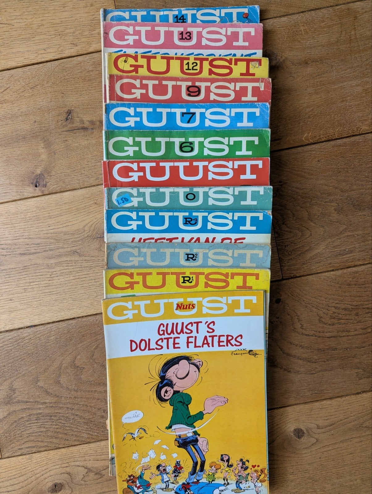 Guust Flater stripboeken collectie - 14 stuks, Meerdere stripboeken, Ophalen of Verzenden, Gelezen, André Franquin