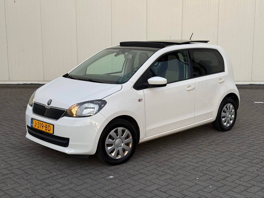 Skoda Citigo 1.0 CNG 2013 | Panodak | Cruise | Airco, Auto's, Voorwielaandrijving, Euro 6, 4 stoelen, Handgeschakeld