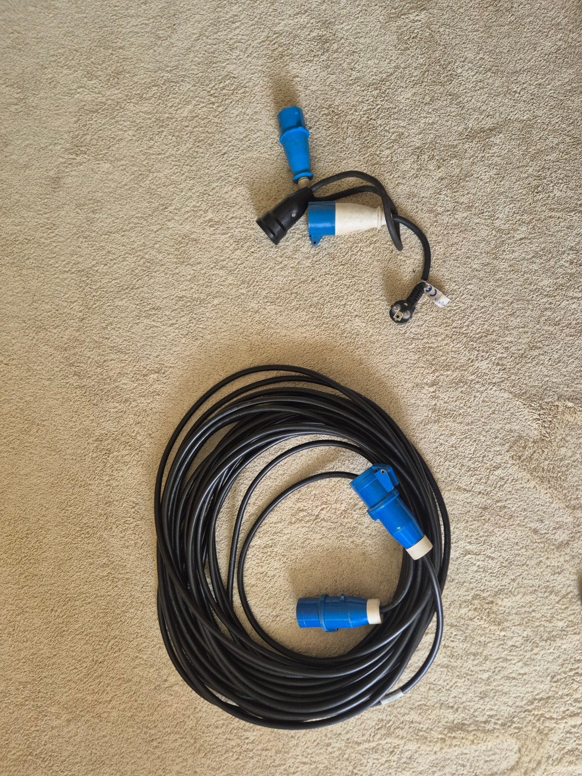 Ceeform verlengkabel en adapter voor camping/camper, Caravans en Kamperen, Ophalen, Gebruikt