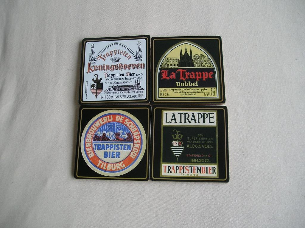 Onderzetters:  4 onderzetters - Trappistenbier, Ophalen of Verzenden, Nieuw