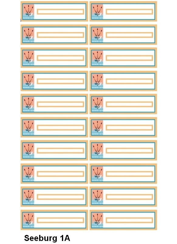 SEEBURG 45 toeren jukeboxen, LOGO titelkaartjes, Ophalen of Verzenden, Nieuw, 1950 tot 1960, Seeburg