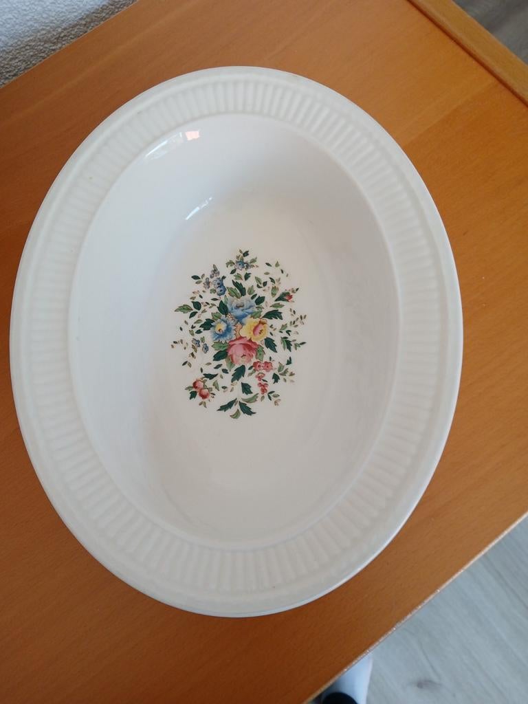 Wedgwood Conway Ovale Schaal met Bloemmotief, Ophalen of Verzenden