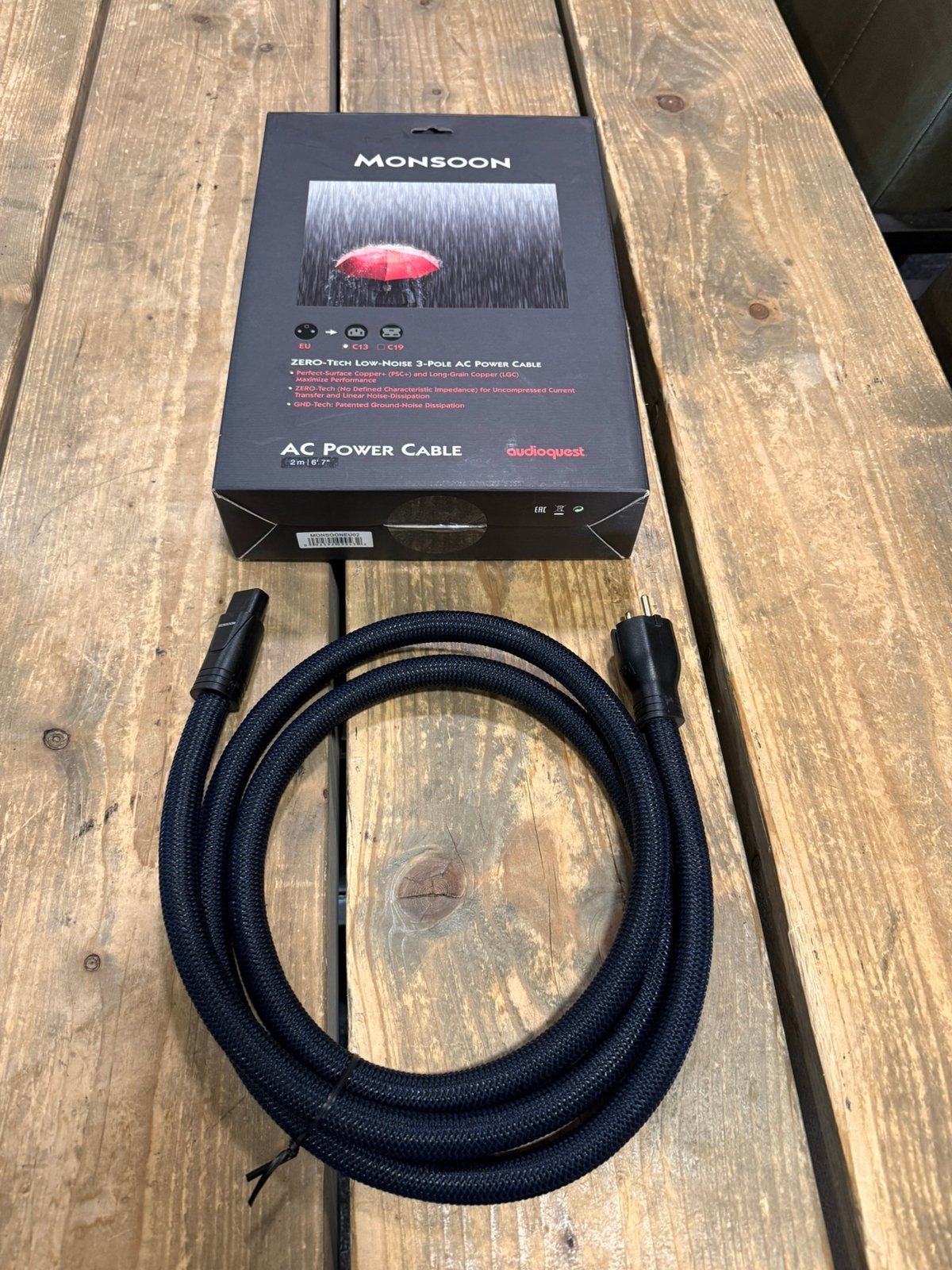 AudioQuest Monsoon 2meter, Ophalen of Verzenden, Zo goed als nieuw, 2 tot 5 meter, Overige kabels