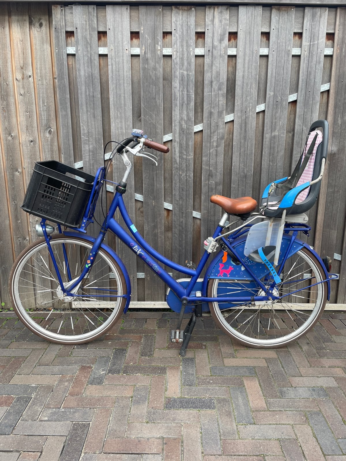 Cortina Lief! Damesfiets 28 inch met kinderzitje en mand, 50 tot 53 cm, Trommelrem, Ophalen, Overige merken