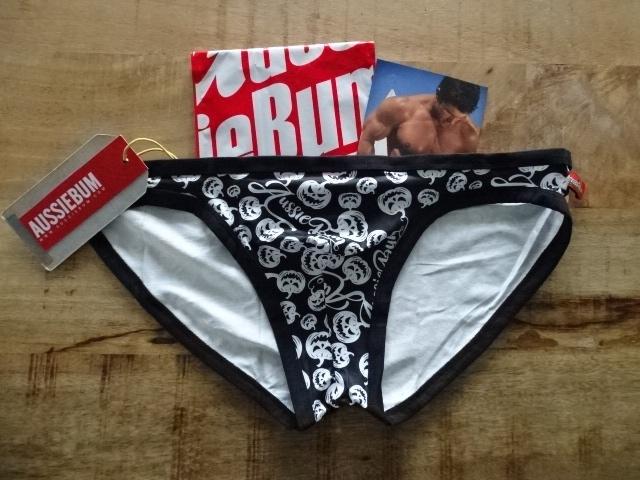 NIEUW Aussiebum print black/white slip maat L, Ophalen of Verzenden, Zwart, Slip