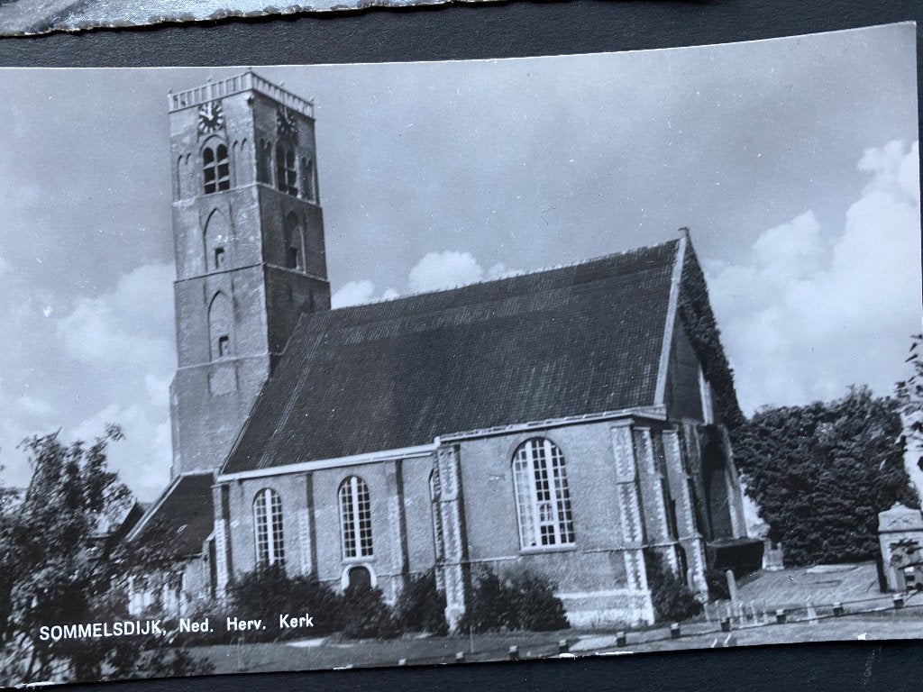4 ansichtkaarten van Sommelsdijk jaren 50/60., Verzamelen, Ophalen of Verzenden, 1940 tot 1960, Gelopen, Zuid-Holland