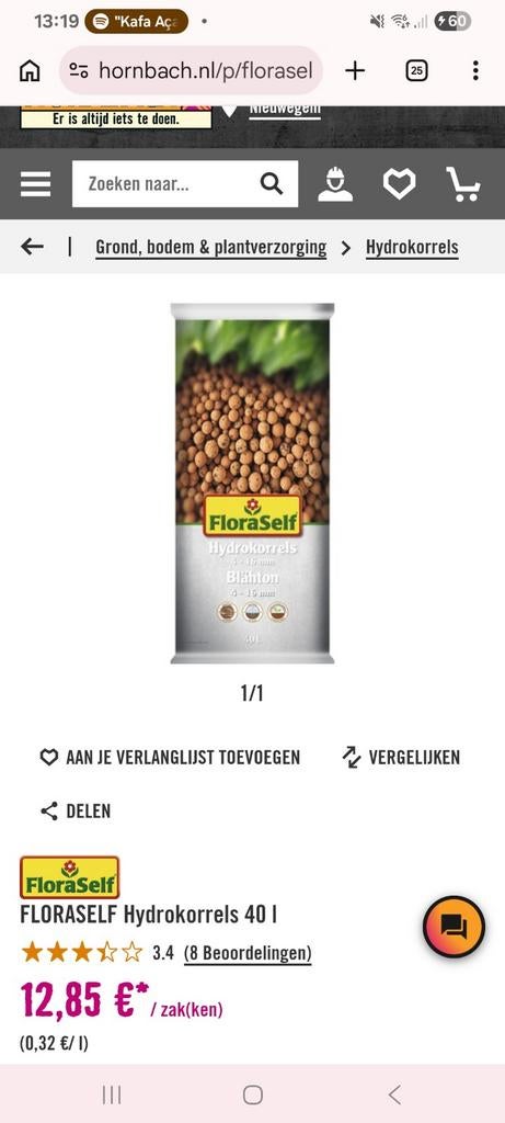 Hydrokorrels - ca. 60% van 40L pak - Ruilen/Kopen per kilo, Ophalen of Verzenden