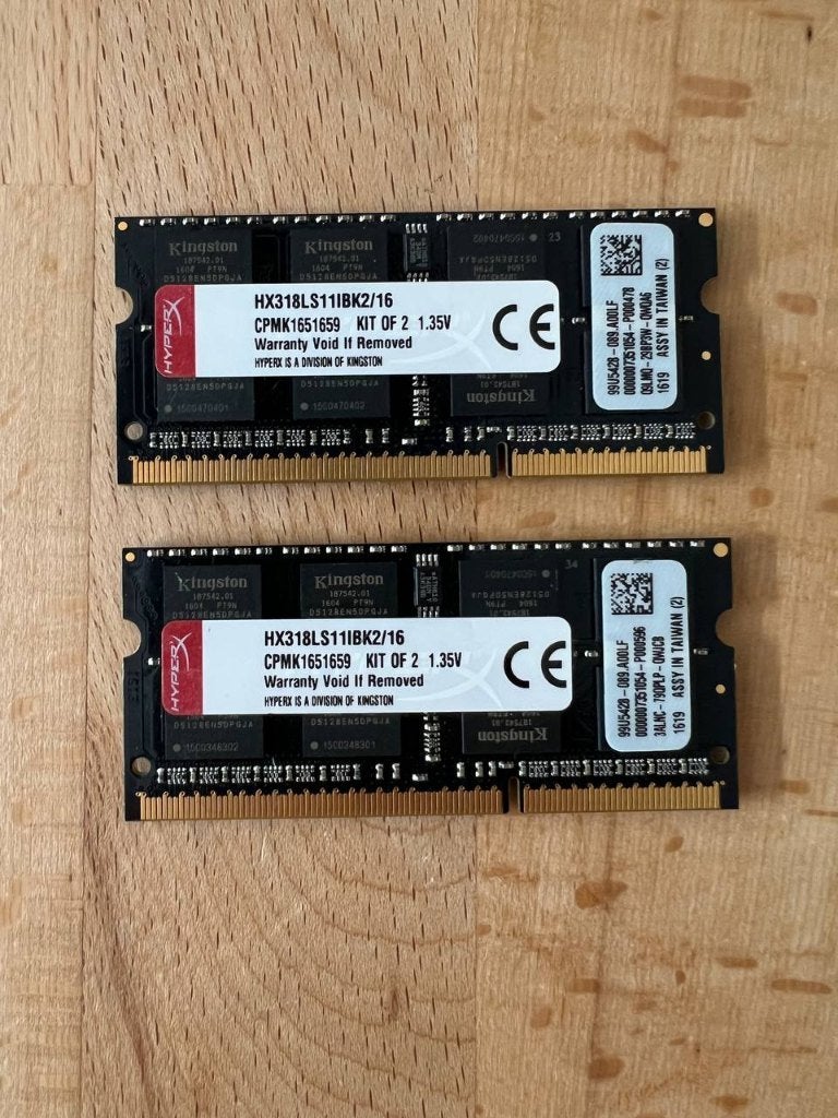 Kingston HyperX Impact 16GB (2x8GB) DDR3L SO-DIMM, Gebruikt, DDR3, Ophalen of Verzenden, Laptop