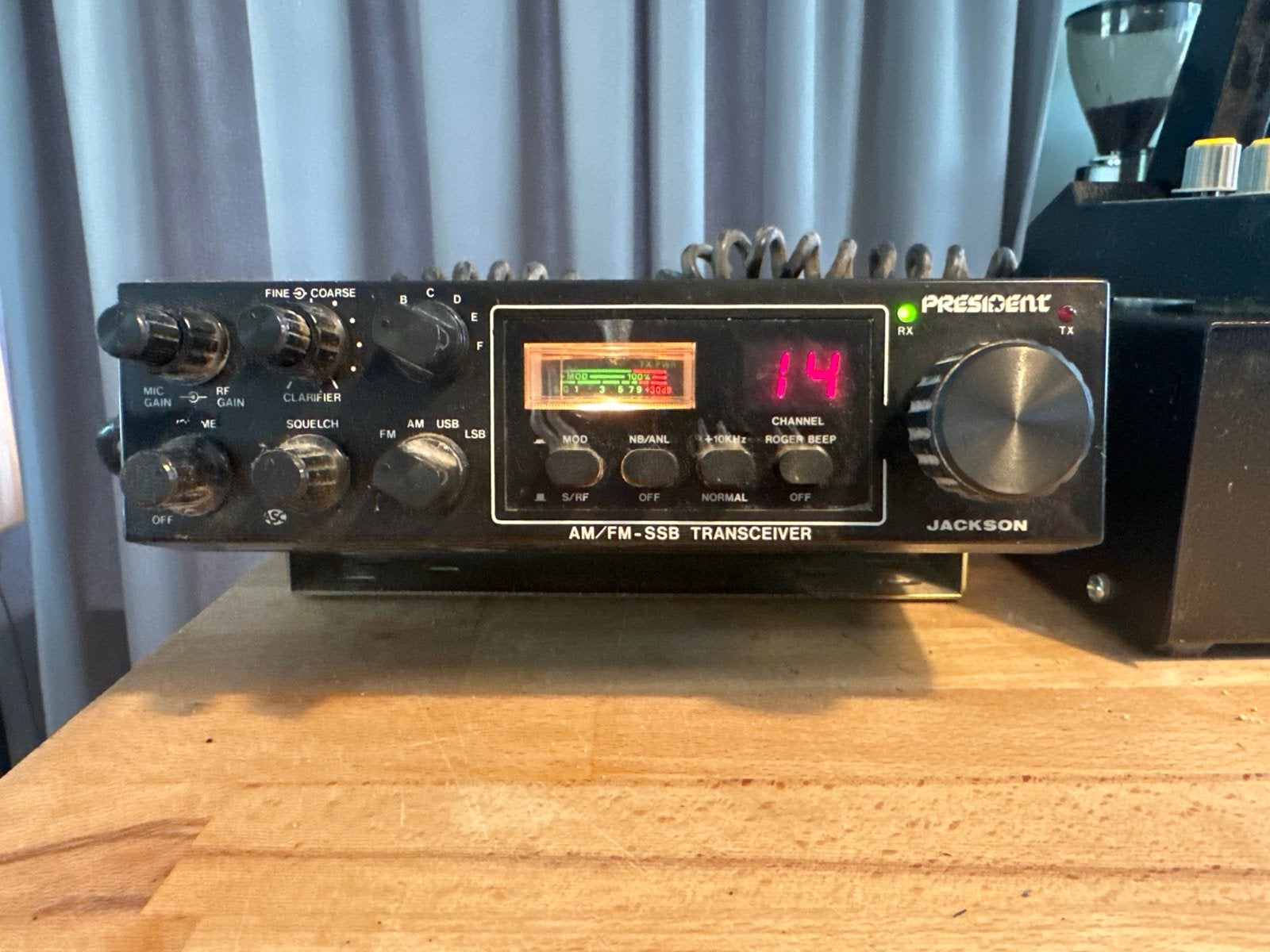 President Jackson AM/FM-SSB Transceiver met ZETAGI MB+5, Telecommunicatie, Zenders en Ontvangers, Ophalen, Gebruikt, Zender en Ontvanger
