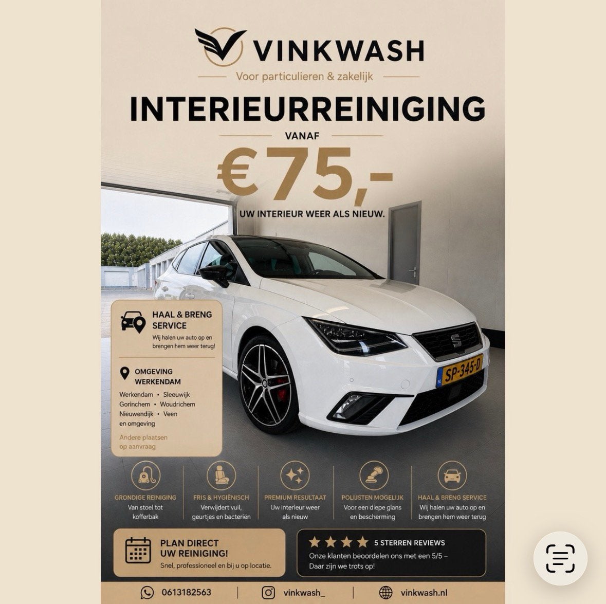 Autowasser Werkendam ️ €50, 33 - 40 uur, Overige niveaus, Vanaf 10 jaar, Overige vormen