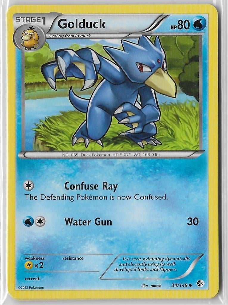 Boundaries Crossed,  Golduck [uncommon] 34/149, Verzenden, Nieuw, Losse kaart