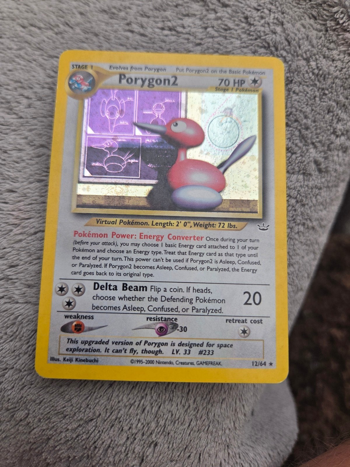 Porygon2 Pokémon Kaart - Neo Revelation 12/64 (Engels), Ophalen of Verzenden, Gebruikt, Losse kaart