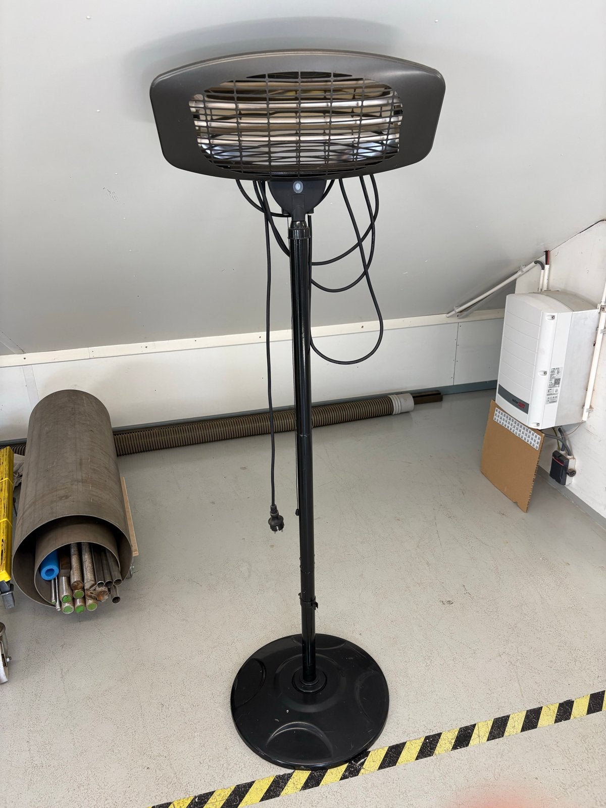 Elektrische terrasverwarmer op standaard, Ophalen, Gebruikt, Elektrisch, Vloer
