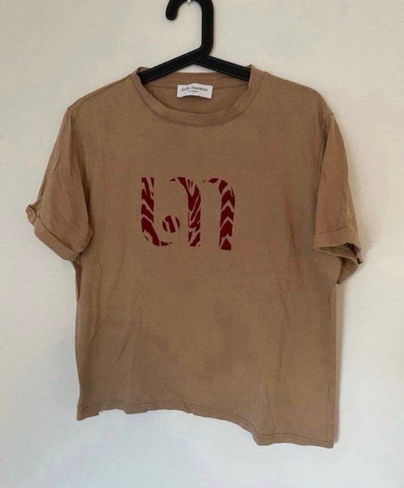 Dames shirt bruin. Maat L / Lofty manner, Bruin, Verzenden, Maat 42/44 (L), Zo goed als nieuw