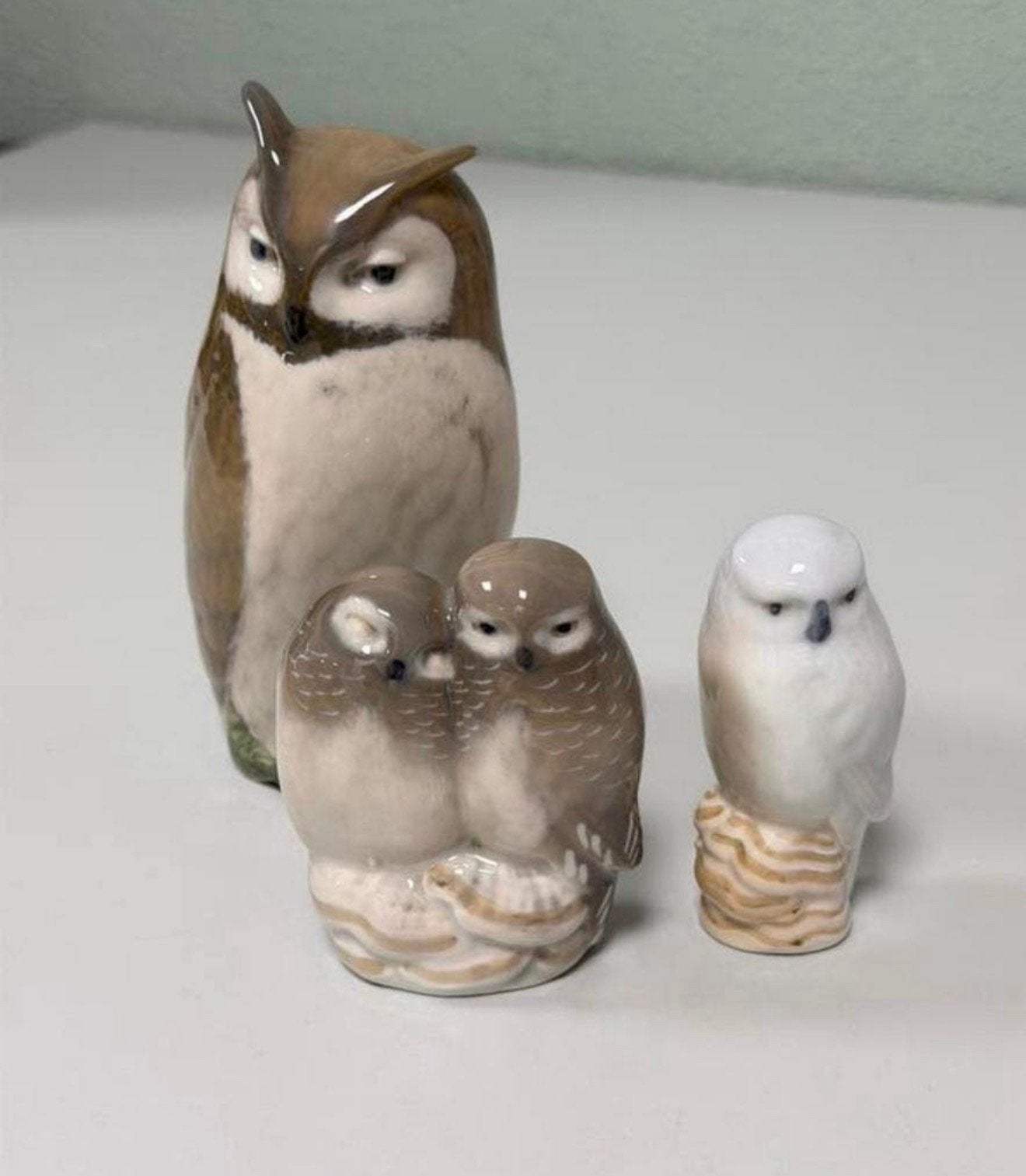 Royal Copenhagen uilen set 2999 834 1741 + B&G owl owls 3x, Ophalen of Verzenden, Zo goed als nieuw, Dier