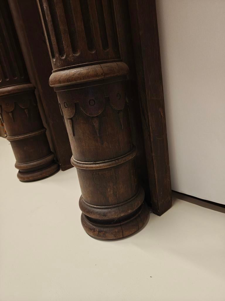 Antieke houten zuilen - decoratieve pilaren, Ophalen of Verzenden