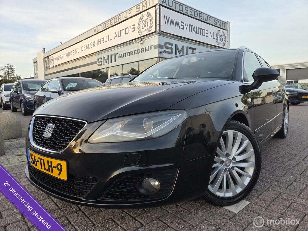 Seat Exeo ST 2.0 TSI Sport 211PK/Leder/Nav/Xenon/Dealerond., Voorwielaandrijving, Euro 5, Gebruikt, Zwart
