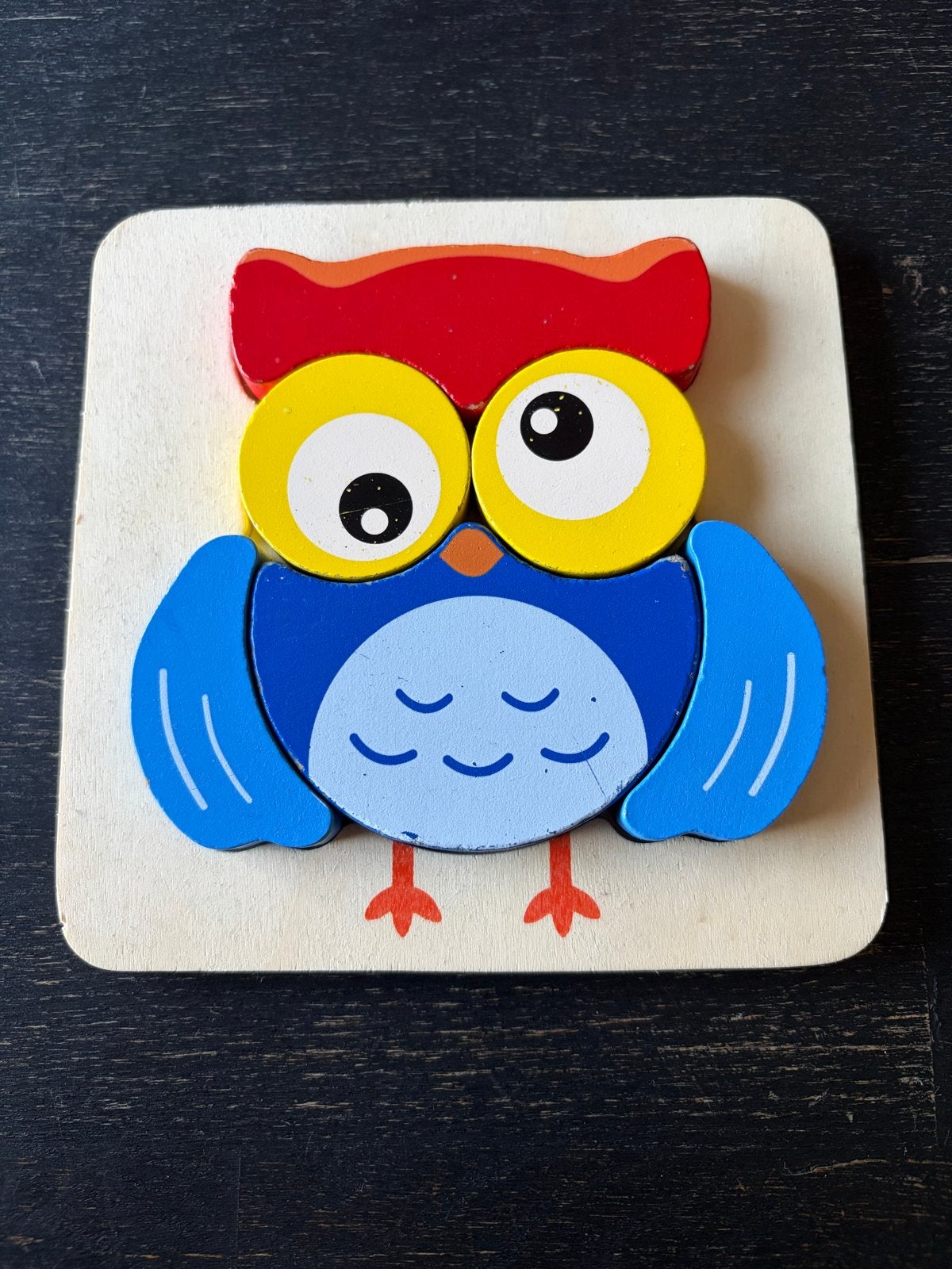 Houten uil puzzel van Playtive, Ophalen, Zo goed als nieuw, Overige typen