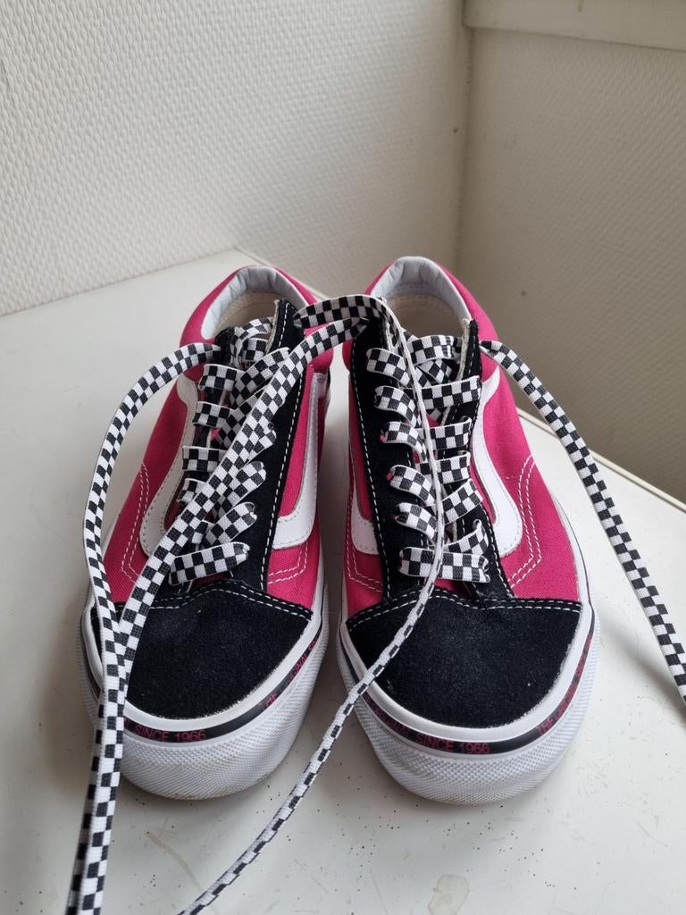 Vans kleurrijke Old School sneaker, zwart, roze maat 37, Zwart, Nieuw, Ophalen of Verzenden, Sneakers of Gympen