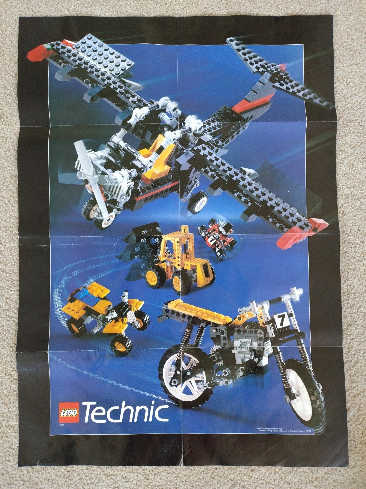 Lego Technic poster groot, Gebruikt, Lego, Overige typen, Ophalen of Verzenden