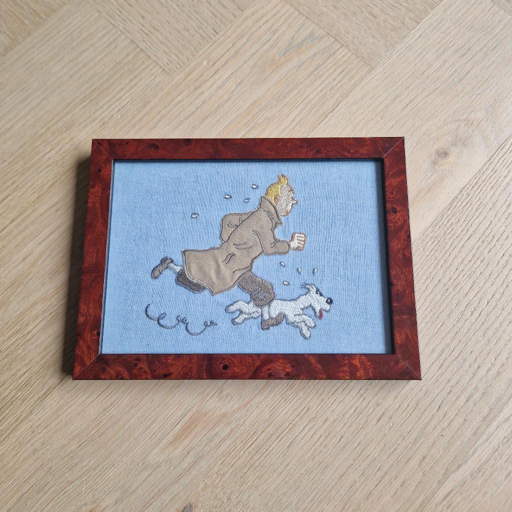 Kuifje / Tintin borduurpatroon / kledingpatroon in lijst, Ophalen of Verzenden, Kuifje, Zo goed als nieuw, Overige typen
