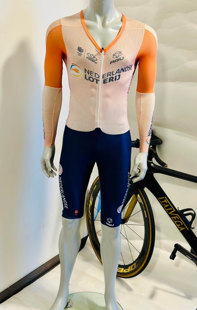 Wielrenkleding wielrenpak snelpak tijdritpak maat S Agu, Fietsen en Brommers, Fietsaccessoires | Fietskleding, S, Nieuw, Ophalen of Verzenden