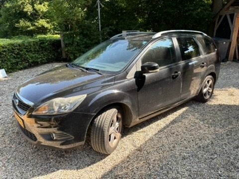 Ford Focus 1.8 92KW Wagon 2009 Zwart, Auto's, Ford, Particulier, Focus, Airbags, Airconditioning, Centrale vergrendeling, Dakrails