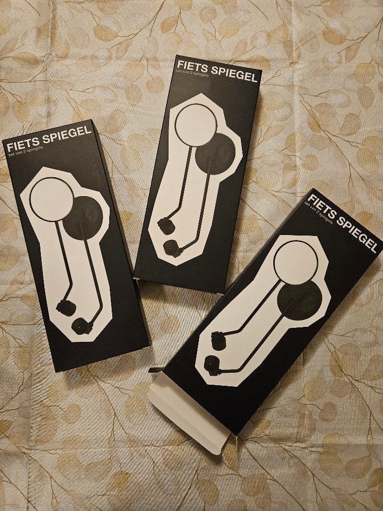 Nieuwe fiets achteruitkijkspiegel - 2 spiegels per doos, Ophalen of Verzenden, Nieuw