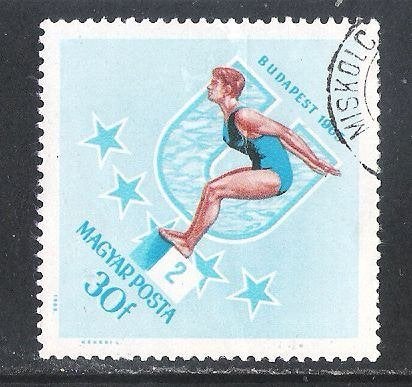 Hongarije; kavel 4, Verzenden, Gestempeld