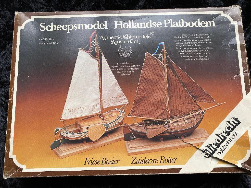 Scheepsmodel Hollandse platbodem Zuiderzee Botter, Ophalen of Verzenden, Nieuw