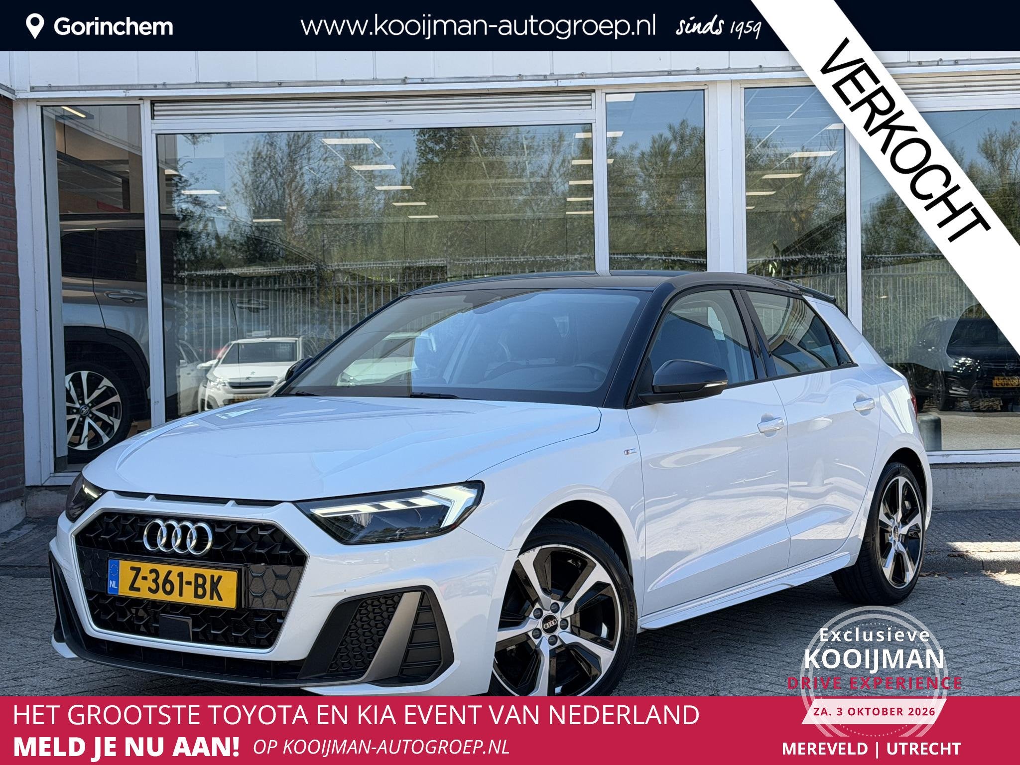 Audi A1 Sportback 25 TFSI S edition, 95 pk, Leder en Stof, Bedrijf, 1100 kg