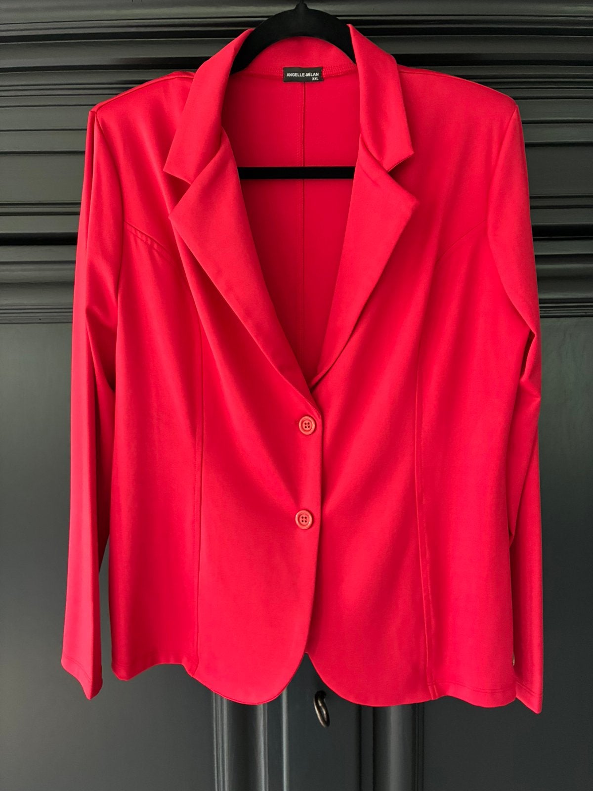Stijlvol colbert rood Angelle Milan XXL, Verzenden, Zo goed als nieuw, Maat 46/48 (XL) of groter, Rood