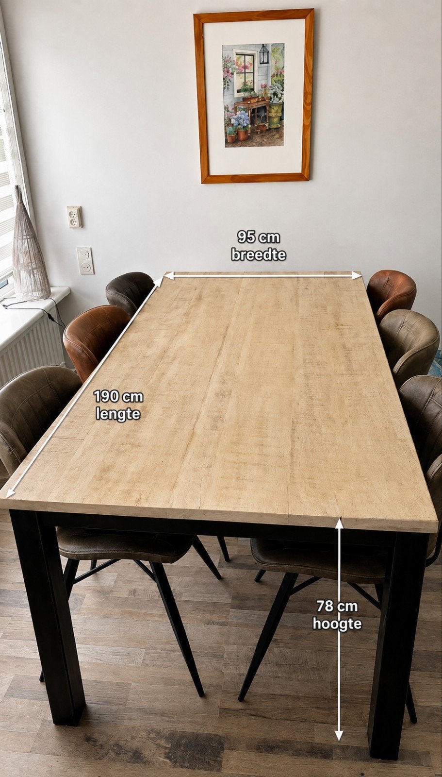Complete woonkamerset: bankstel, dressoir, boekenkast, eetta, Ophalen