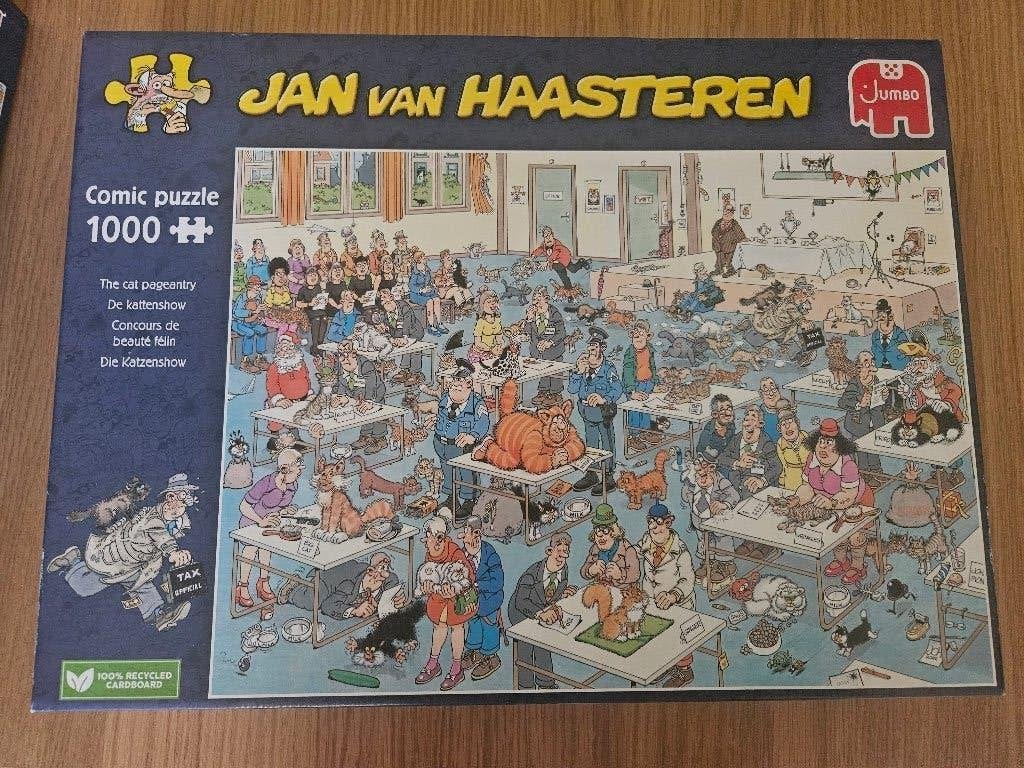 Jan van Haasteren Kattenshow, Ophalen, 500 t/m 1500 stukjes, Zo goed als nieuw, Legpuzzel