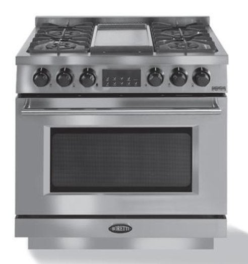 Luxe Boretti Imperatore Fornuis 90cm RVS 1 oven NIEUW, Niet ingevuld, 60 cm of meer, Niet ingevuld, Ophalen of Verzenden