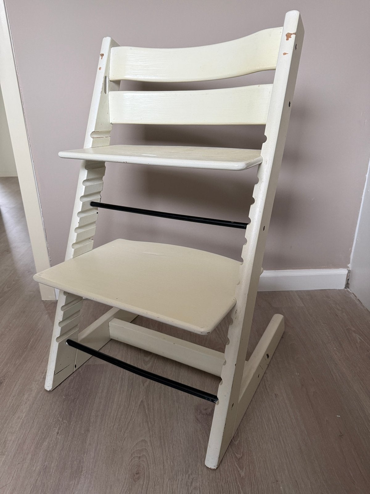Stokke Tripp Trapp wit gebruikt, Ophalen, Gebruikt, Meegroeistoel