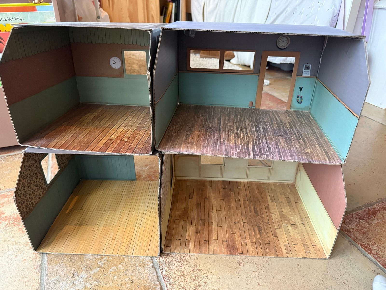 Muizenhuis Huisjes Sam en Julia - Poppenhuis Kamers, Kinderen en Baby's, Ophalen, Gebruikt, Poppenhuis