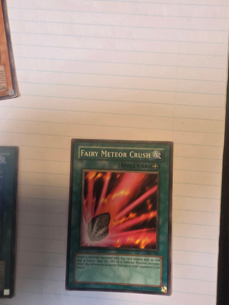 Yu-Gi-Oh! Fairy Meteor Crush Spell Card SKE-040, Ophalen, Gebruikt