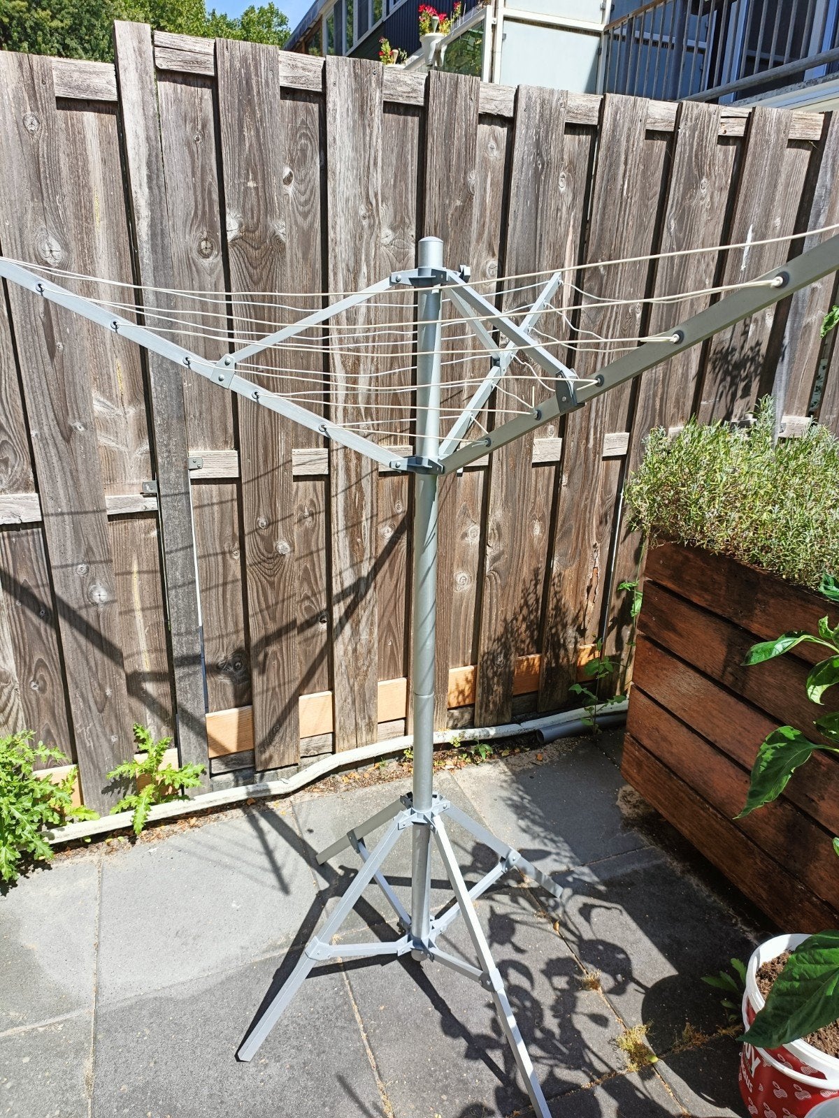 lichtgewicht camping droogmolen droogmolentje, Ophalen