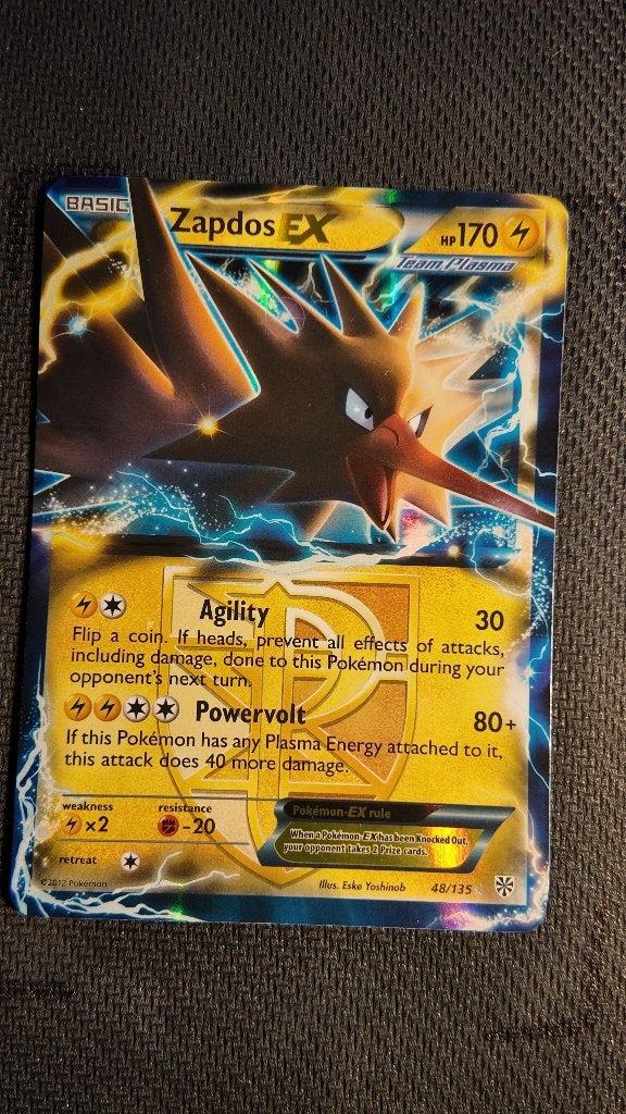 Zapdos-EX 48 Plasma Storm | Pokemon kaart, Ophalen, Zo goed als nieuw, Losse kaart, Foil