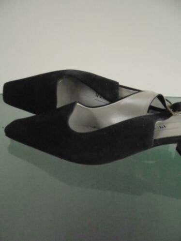 Peter Kaiser suède zwarte slingbacks 37.5 | Gratis verzenden, Peter Kaiser, Pumps, Verzenden, Zwart