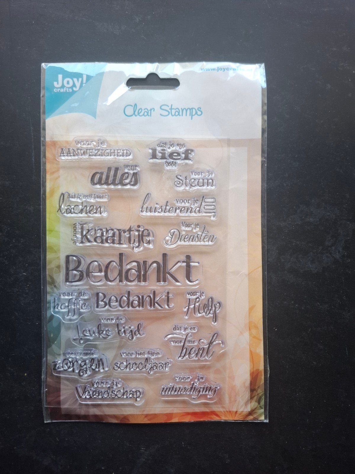 Joy! Crafts Clear Stamps - Diverse Teksten, Ophalen of Verzenden, Nieuw, Clearstamp