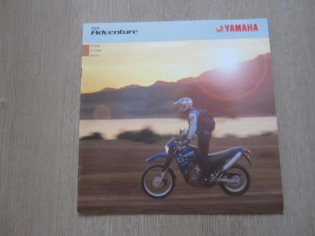 Yamaha TW 125 / DT 125 RE / XT 660 R brochure folder 2004, Ophalen of Verzenden, Yamaha