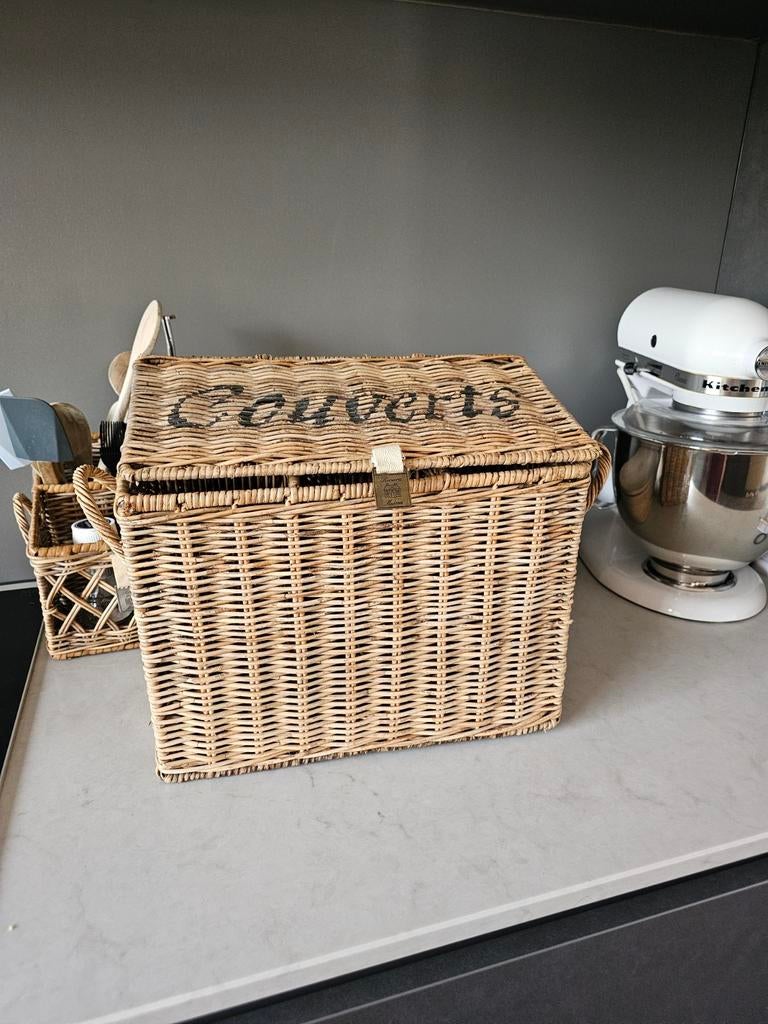 Couverts mand Riviera Maison, Ophalen, Zo goed als nieuw, Rechthoekig, Riet