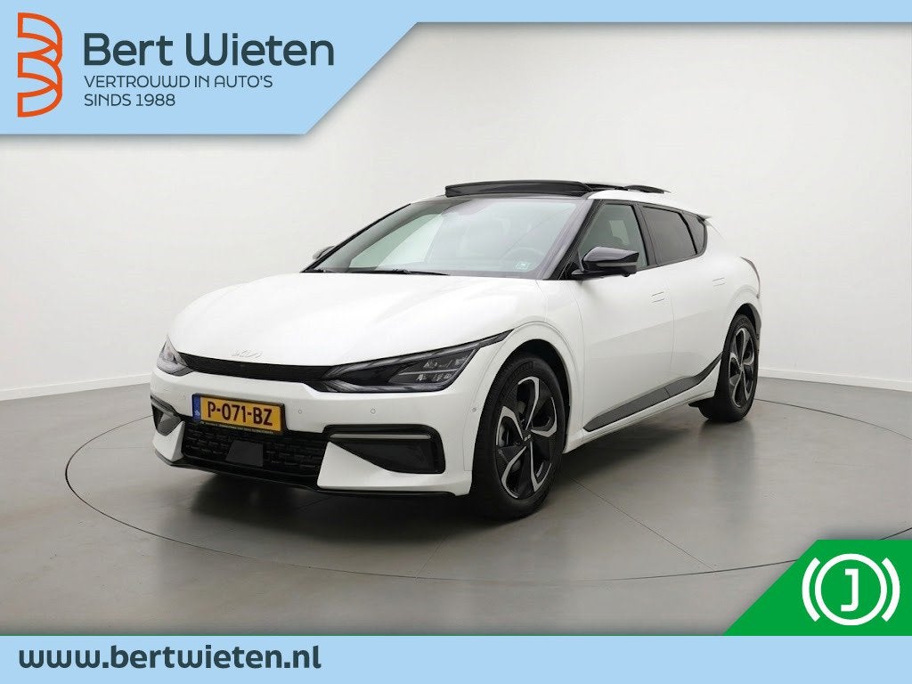 Kia Ev6 GT-Line 77.4 kWh SOH 100% | Trekhaak | Panoramadak, Auto's, Kia, Automaat, Dealer onderhouden, Gebruikt, 211 min