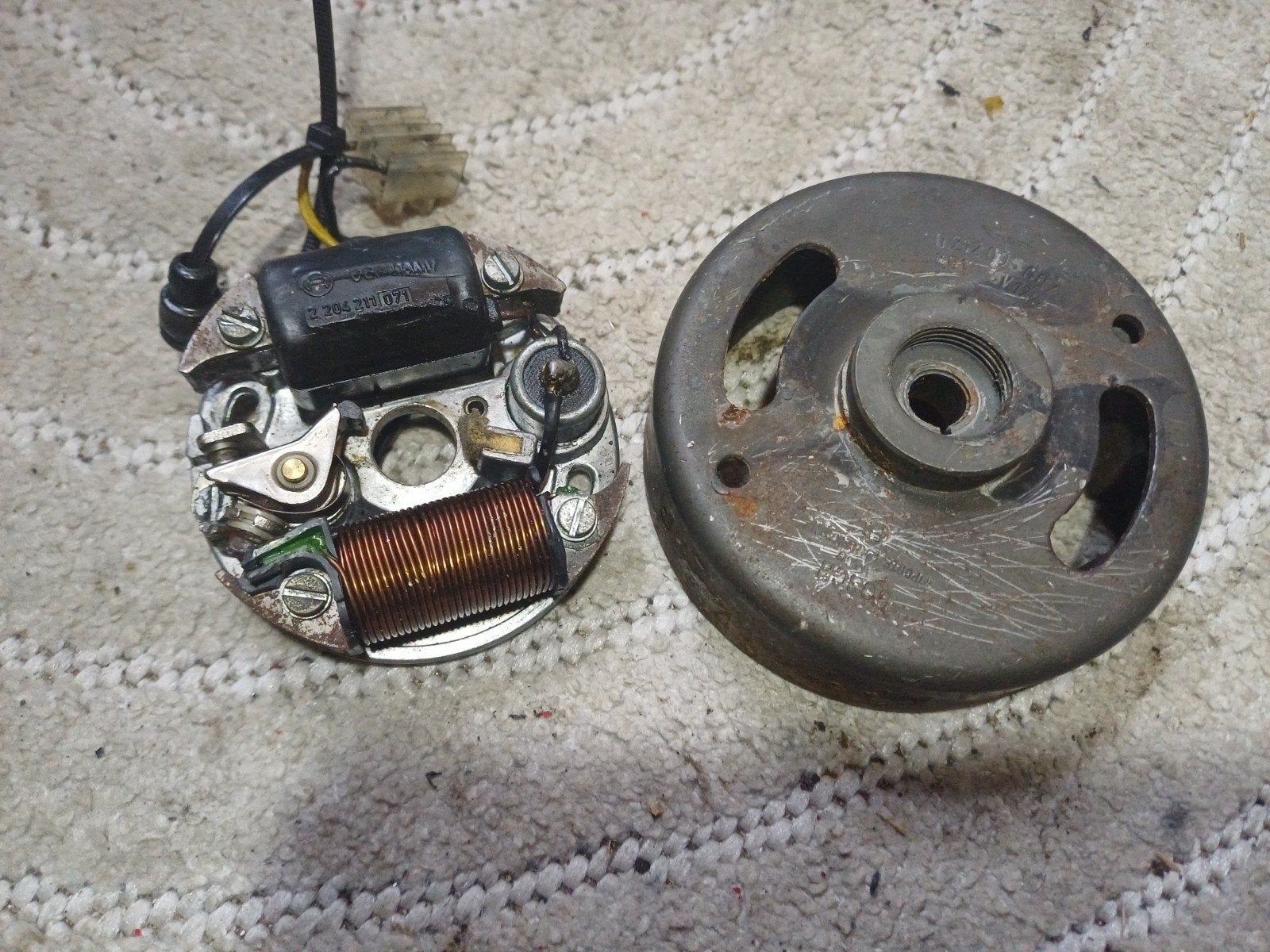 JLO Mm540 ontsteking compleet gebruikt, Fietsen en Brommers, Brommeronderdelen | Oldtimers, Gebruikt, Overige merken, Overige typen