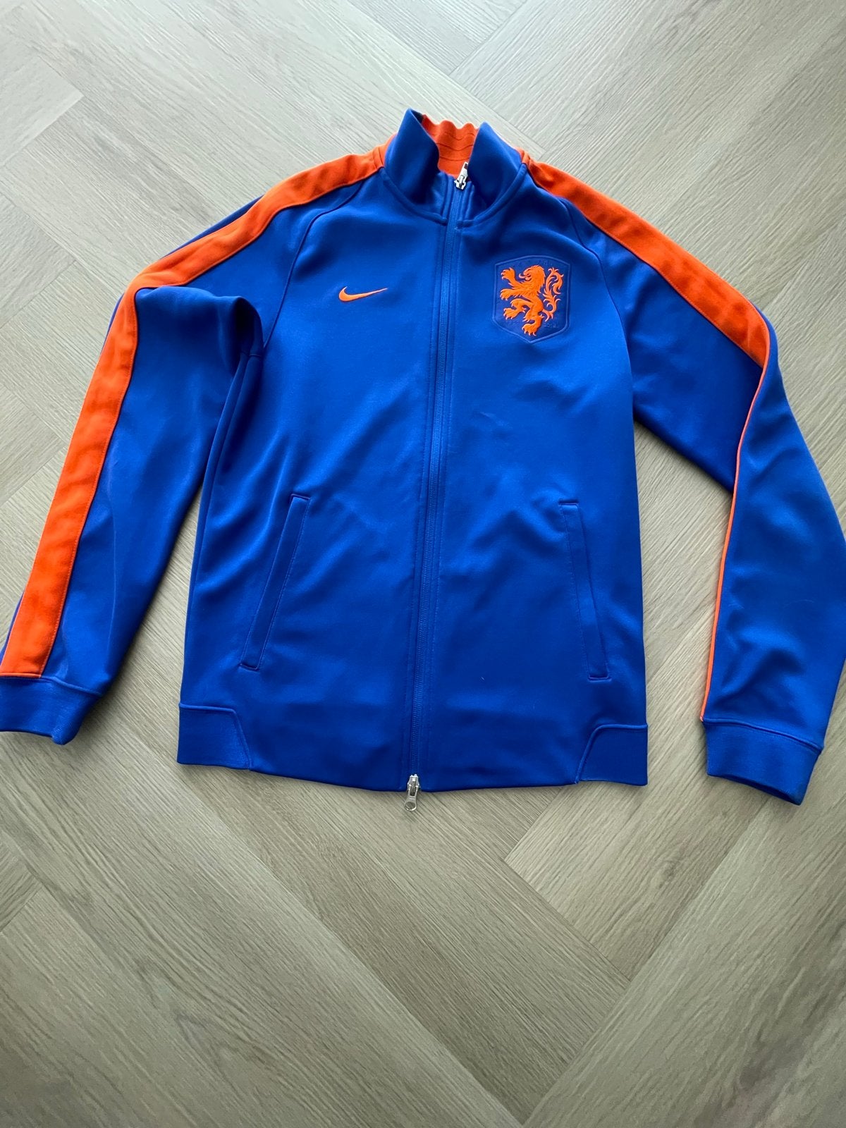 Nike Nederland Trainingsjack - Maat S, Blauw, Ophalen of Verzenden, Zo goed als nieuw, Voetbal