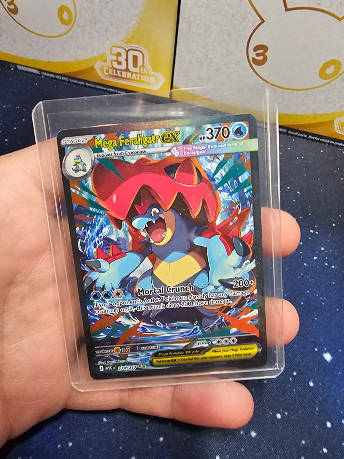 Mega Feraligatr ex Ascended Heroes, Hobby en Vrije tijd, Ophalen of Verzenden